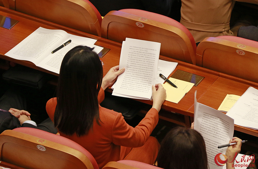 天津市政协十五届二次会议开幕现场。（人民网记者 孙一凡摄）