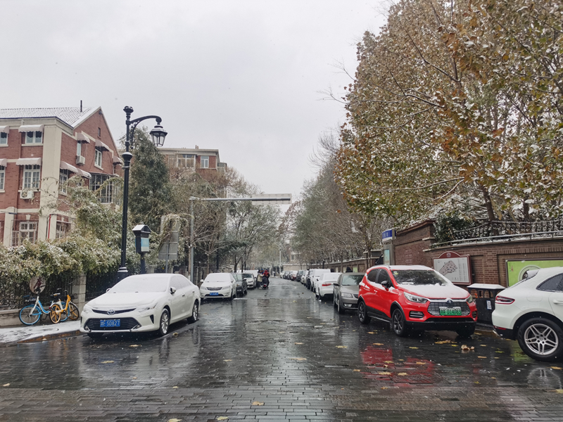 12月13日，天津迎来降雪，空气清新景色如画。人民网记者 陶建摄